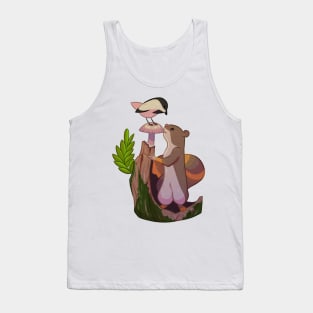 Squirrel and Bird Tank Top